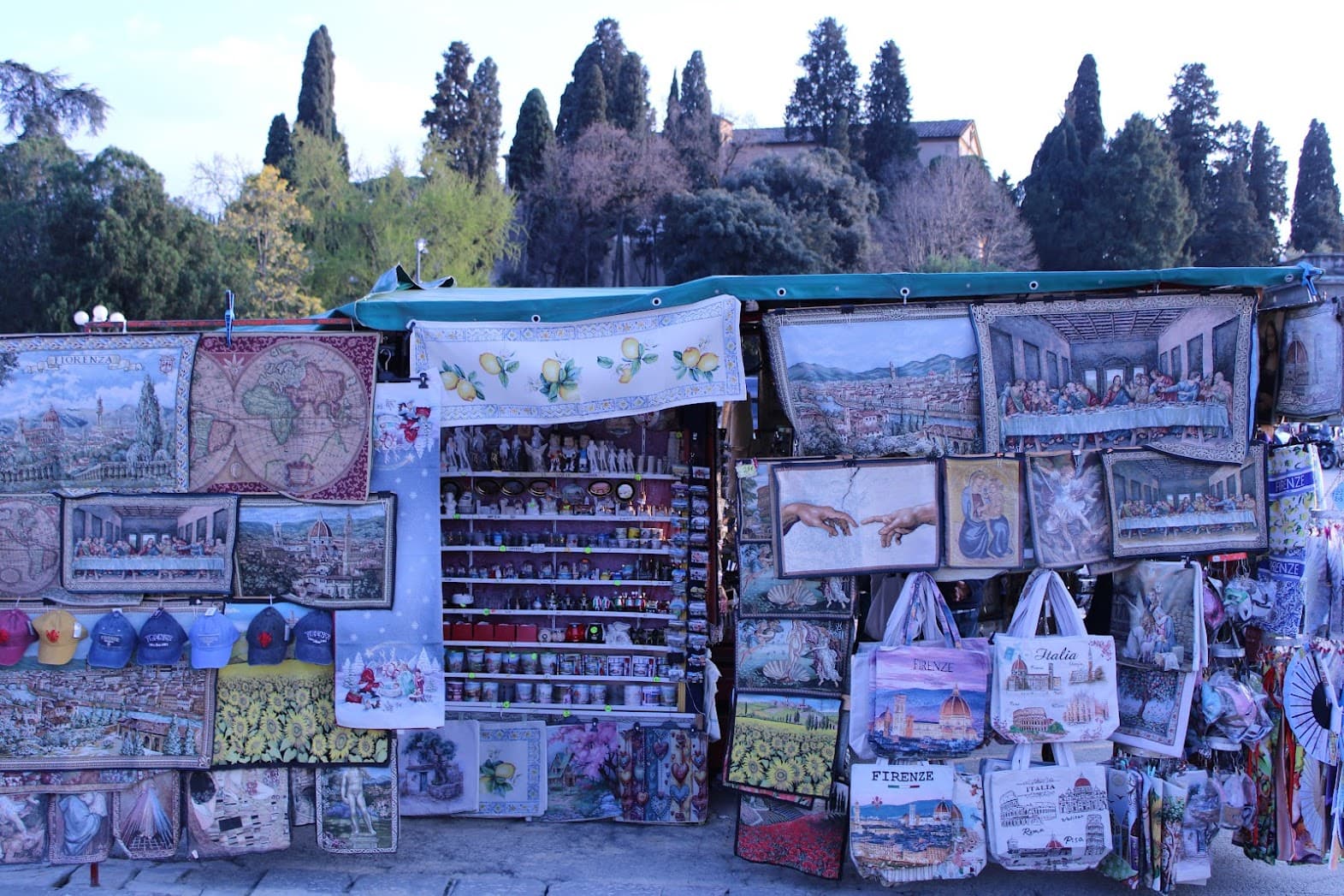 Feira na Piazzale Michelangelo